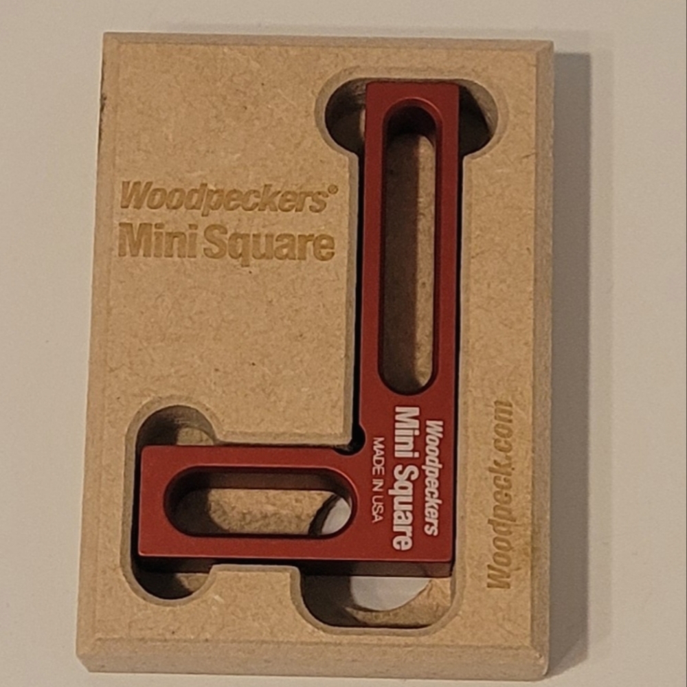 Woodpeckers Mini Square, small pocket woodworking tool